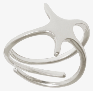 Anillo Estrella De Mar Plata - Ring #4055112