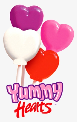 Yummy Hearts Gourmet Lollipops 1 Oz - Yummy Hearts - Free Transparent