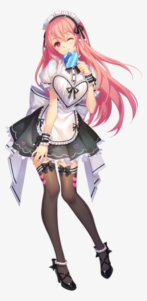 Download Tidsean Image - Pink Hair Maid Anime #4057355