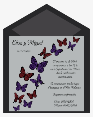 Invitaciones Natura - Invitaciones Boda Con Mariposas #4057436