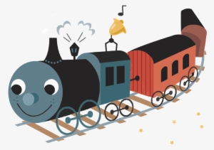 Cartoon Hd Small Train Decorative Element - Little Train Cartoon #4057706