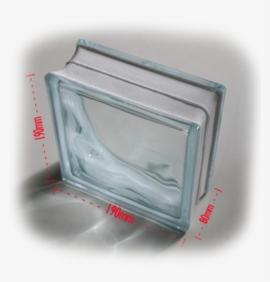 Glass Brick Square Transparent Partition Wall Light - Wall #4058161