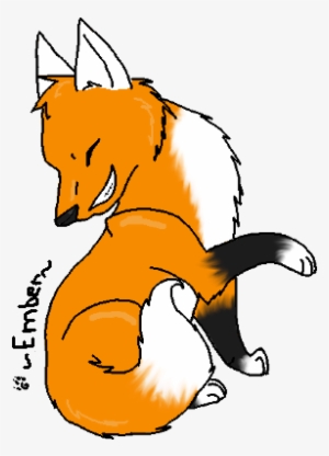 She Has White Ears White Chest Whole White Tail Black - Illustration #4058298