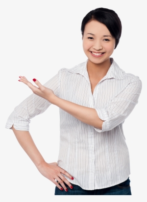 Girl Pointing Left Png Stock Images - Businessperson #4058809