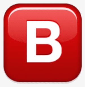 Free Png Ios Emoji Negative Squared Latin Capital Letter - B Emoji Png ...