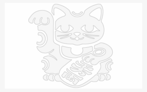 Lucky Cat Black And White #4059500