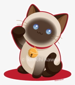 Lucky Cat By *kimchikawaii On Deviantart - Lucky Cat Canvas Lunch Tote #4060243