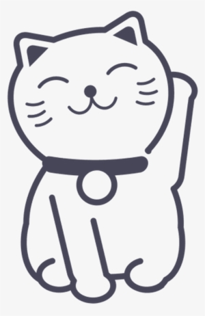 Cat Maneki Neko Luckycat Lucky Manekineko Happy Japanes - Maneki Neko Vector Png #4060365