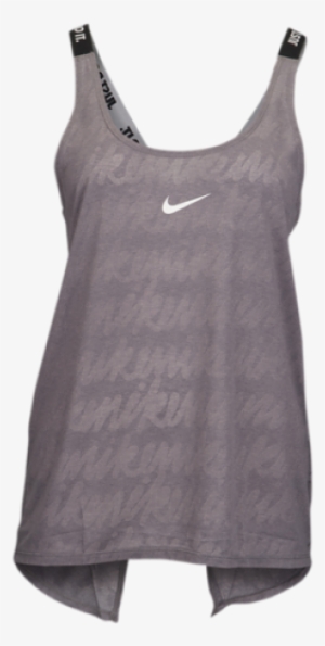 Nike Script Elastika Tank - Nike Dri-fit Women's Size Medium White & Orange #4060538