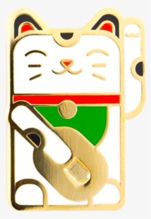 Lucky Cat Pin - These Are Things Lucky Cat Enamel Pin #4060646