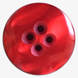 Designer Coat Button, Round Red 7/8\ - Coat #4061129