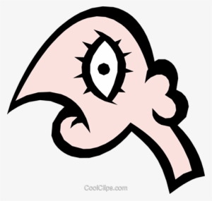 Weird Face Royalty Free Vector Clip Art Illustration - Clip Art #4061157