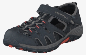 Boys Hydro H2o Hiker Sandal Black/gunsmoke/orange - Hiking Shoe #4061226