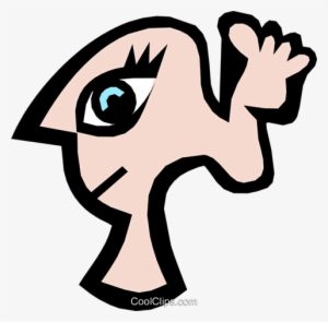 Weird Face Royalty Free Vector Clip Art Illustration #4061319