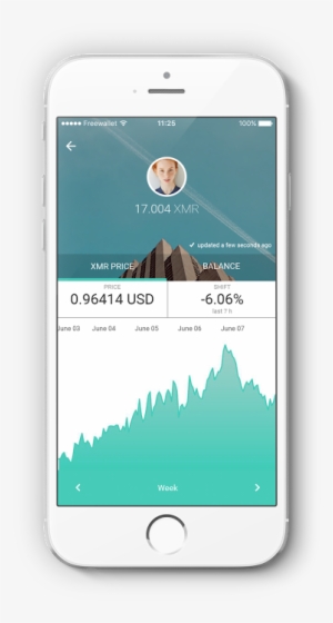 Freewallet Monero Wallet Ui - Ui Mobile Phone Png #4061808