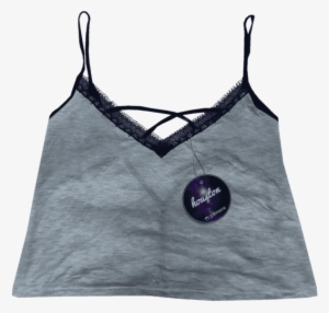 Remera Encaje Grey - Active Tank #4062017