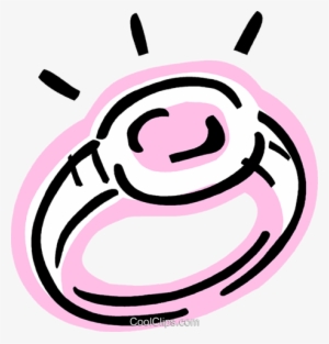 Wedding Ring Royalty Free Vector Clip Art Illustration - Illustration #4062265