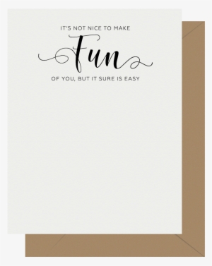 Fun Crass Calligraphy Letterpress Greeting Card - Calligraphy #4063984