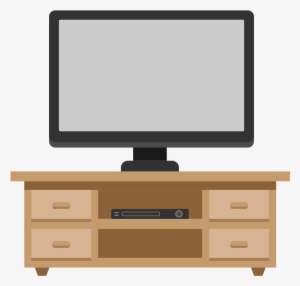 Open - Tv Table Vector Png #4064491