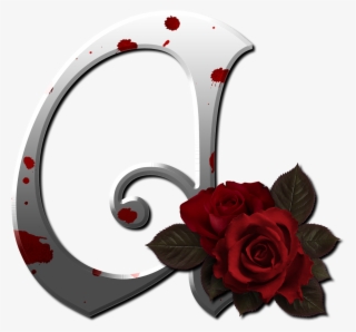 Rosa Roja Png - Gothic Rose Della Lettering #4064702