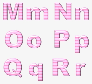 Pink 3d Letters M, N, O, P, Q, R - Alphabet Letters For Baby #4065652