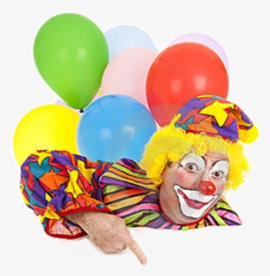 Kids Party Ideas - Clown With Balloons Png #4066222