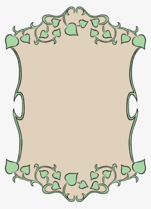 Garden Sign Ivy Border Clip Art - Garden Sign Clip Art #4066400