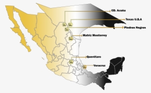 Mapa De Sucursal Siepsa - Bandera Mexico Y Estados Unidos #4067232