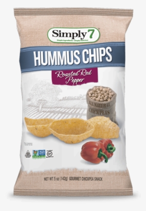 Simply 7 Hummus Chips Roasted Red Pepper 142g #4067547