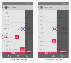 Navigation Drawer - Android Small Contextual Icons #4067775