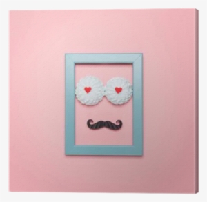 Sweet Hipster Man Canvas Print • Pixers® • We Live - Painting #4068025