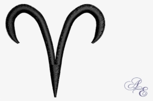 A Single Color Symbol For The Aries Zodiac Sign - Art #4068158