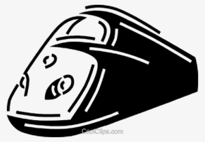 Bullet Train Royalty Free Vector Clip Art Illustration - Trem Bala Vetor Png #4068368
