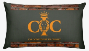 Load Image Into Gallery Viewer, Confident In Christ - Pink Rectangular Pillow #4068422