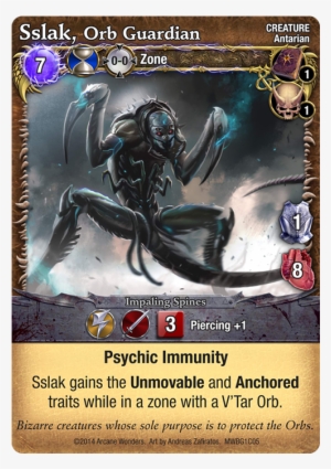 Sslak Were Created By The Dragons To Guard Their Orbs - Mage Wars Domination Cards #4069600