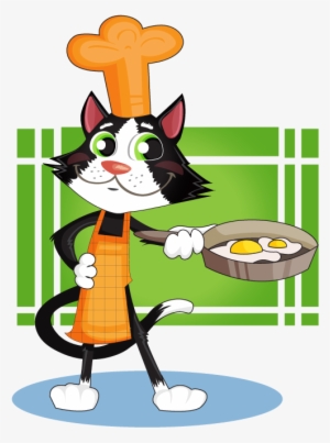 Courtesy Clipart Cooking - Cartoon Cat Cooking #4070076