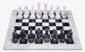 Black & White - Marble Products International Marble Chess Set #4070354