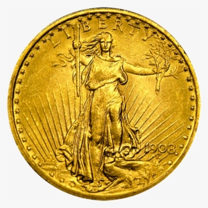 $20 Saint-gaudens Gold Coin - Gold Rare Coins Png #4070430
