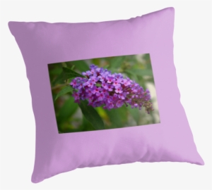 Blooming Butterfly Bush Designer Pillows By Diana Graves - Throw Pillow #4070691