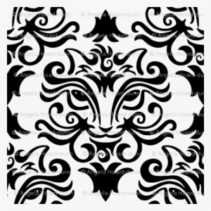 Black Cat Damask - Cat #4071813
