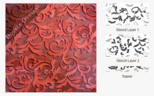Wallovers Stephanie\'s Damask Topper - Motif #4072382