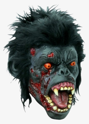 Zombie Chimp Gory Horror Mask - Masques De Gorille #4072409