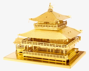 Picture Of Gold Kinkaku-ji - Fascinations Metalearth - Gold Kinkaku-ji #4072538