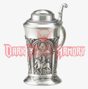 Albrecht Durer Miniature Beer Stein - Army - Punk Large Tote Bag, Adult Unisex, Natural, #4072859