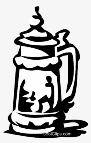 Beer Stein Royalty Free Vector Clip Art Illustration - Clip Art #4072887