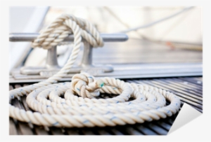 Mooring Rope With A Knotted End Tied Around A Cleat - Coo-var Teamac Antifouling A Aluminium #4073496