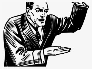 Angry Cartoon Man - Get Someone's Back Up #4073864