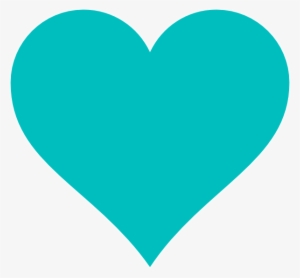 Blue Heart Clip Art At Clker - Teal Heart Clipart #4074589
