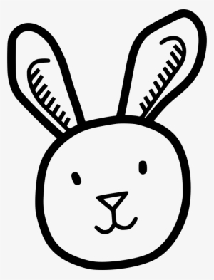 Bunny Rabbit Cute Happy Comments - Pink Rabbit Head Png #4075082