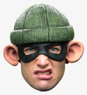 Adult Burglar Half-cap Mask - Cat Burglar Mask #4075172